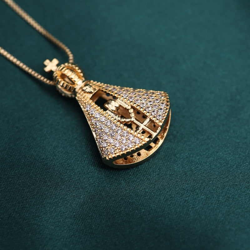 Colar de Nossa Senhora em Cristal de Zircônia