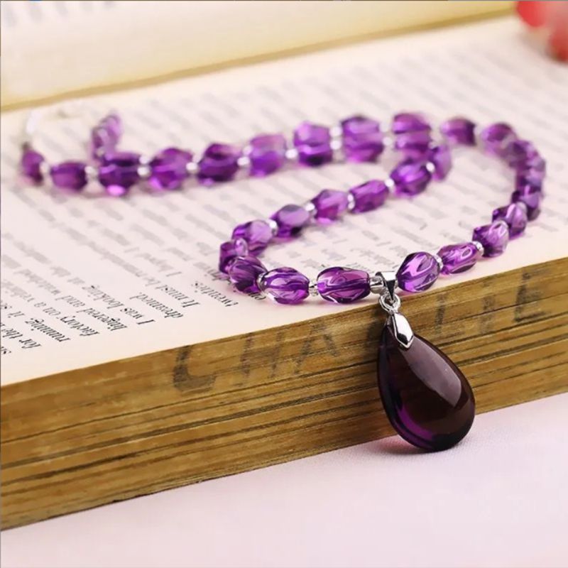 Colar Protetor de Pedras de Ametista