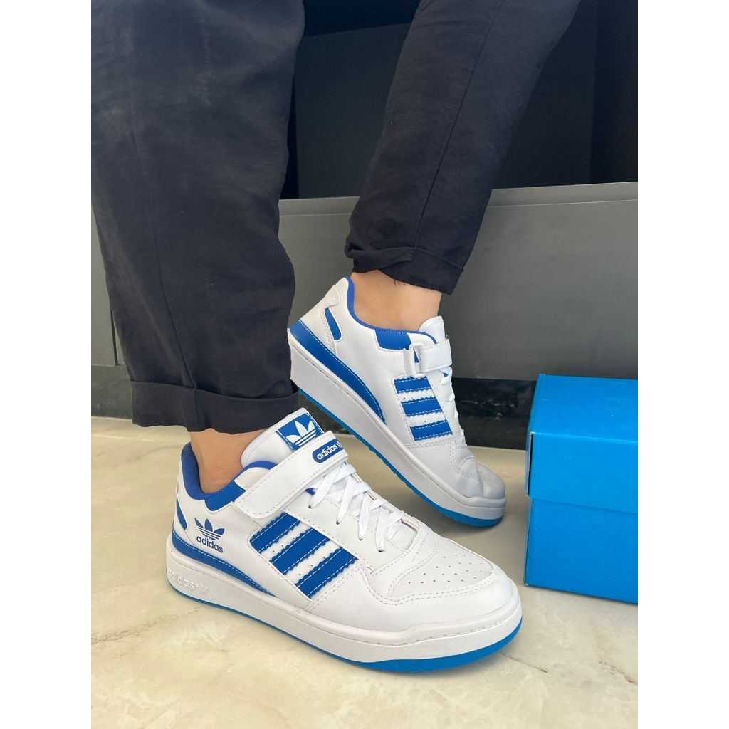 Tênis Adidas Forum Low Classic Velcro Blue