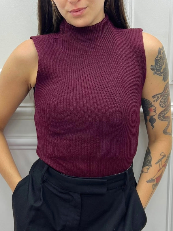 Regata Básica de Tricot Canelado