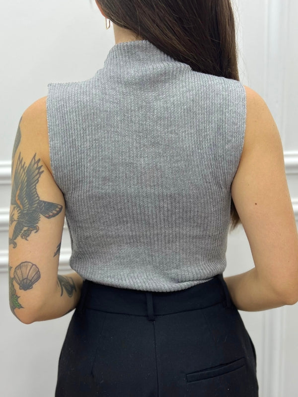 Regata Básica de Tricot Canelado