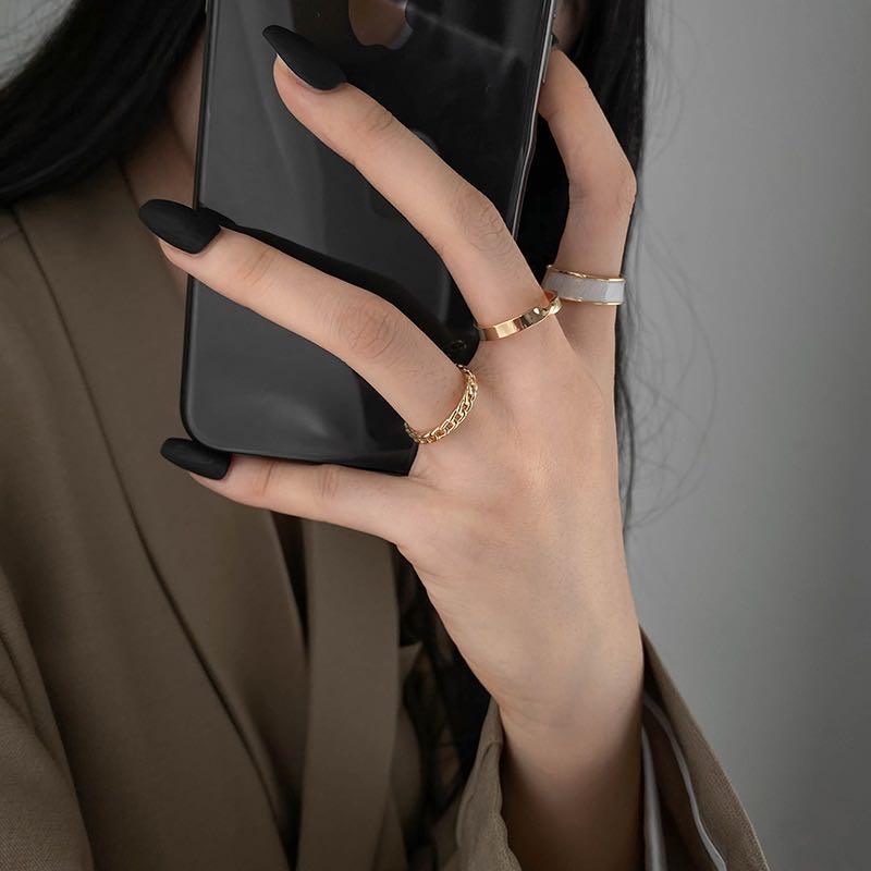 Conjunto de 3 Anéis Vênus