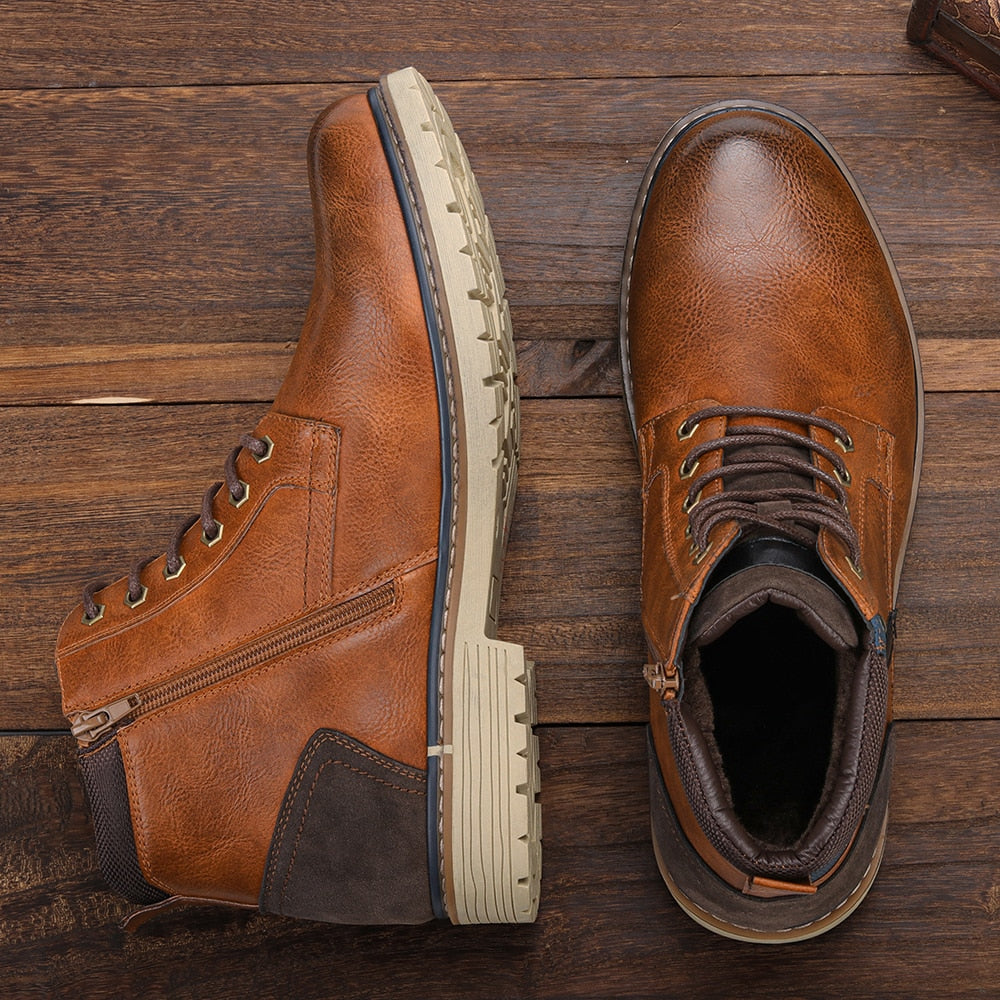 Bota Masculina De Couro Somme