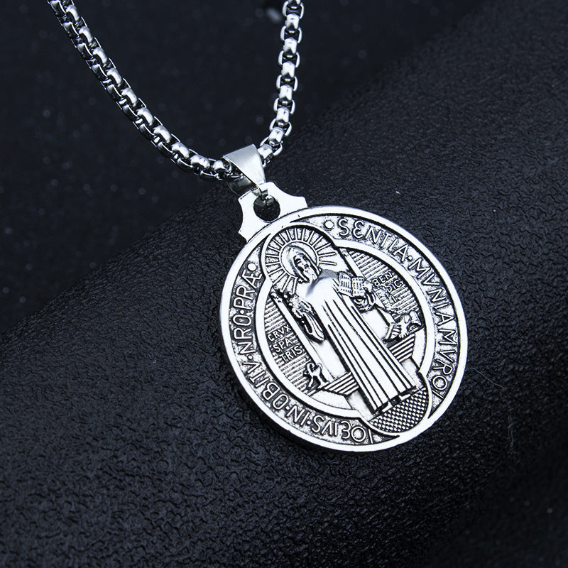 Colar Medalha A Cruz de São Bento