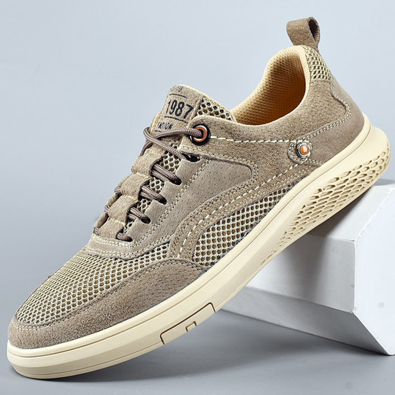Tênis Masculino de Couro Genoa