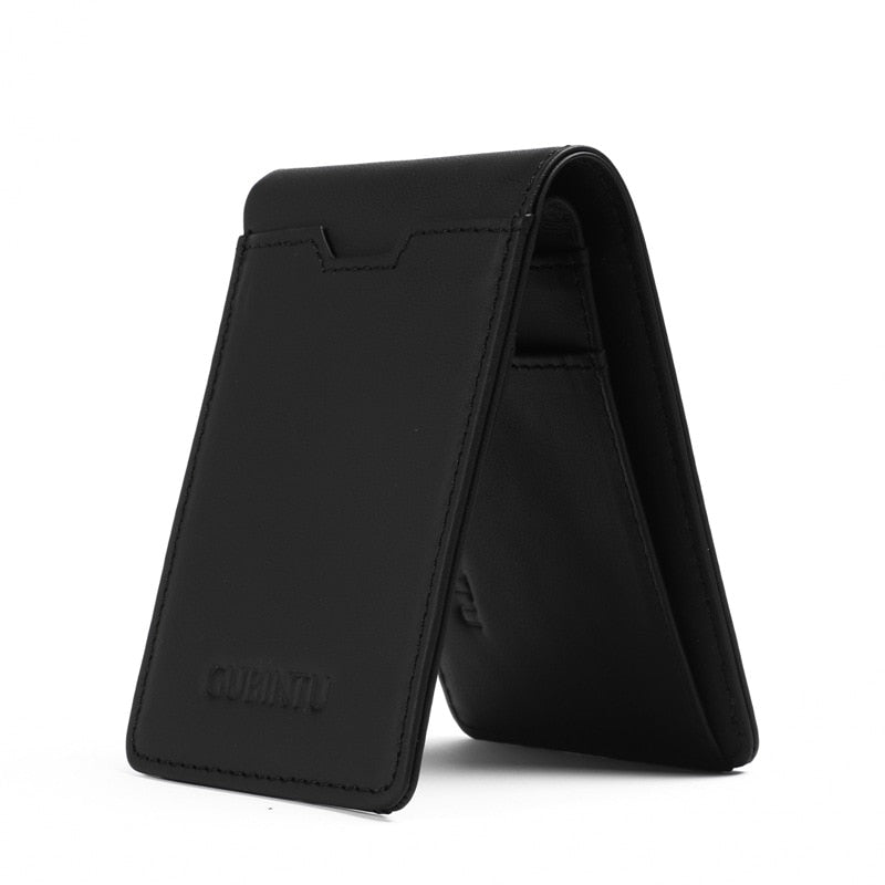 Carteira Masculina de Couro Gubintu Anti Furto RFID
