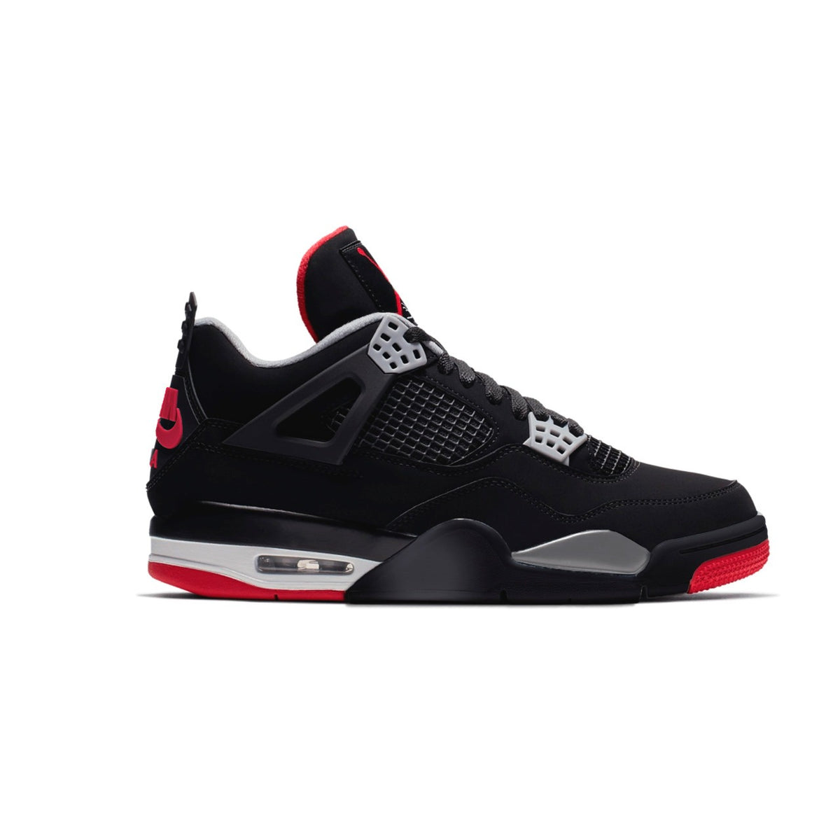 Air Jordan 4 - Bred Preto e Vermelho