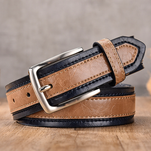 Cinto de Couro Masculino Classic Vintage