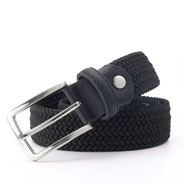 Cinto de Couro e Lona Trançado Mendez