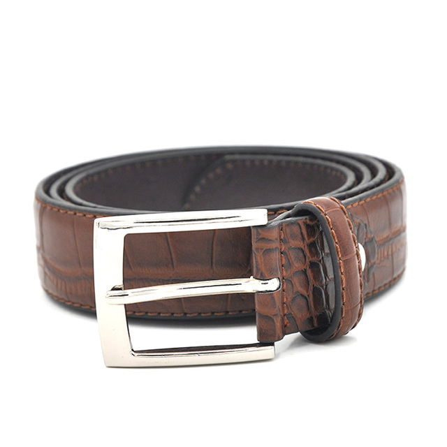 Cinto de Couro Masculino Crocodile