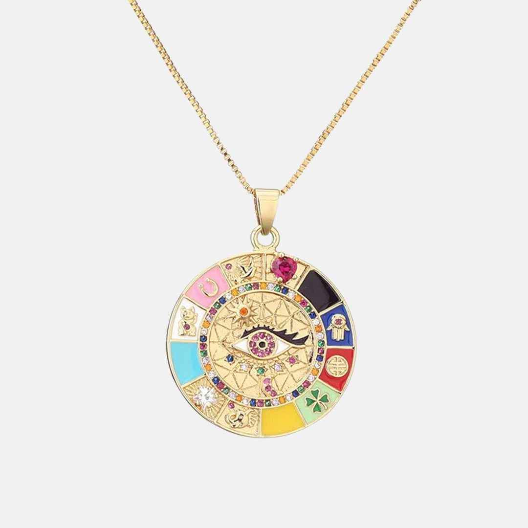 Colar Amuleto da Sorte - Banhado a Ouro 18K