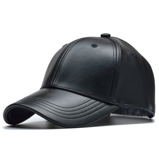 Boné de Couro Biker