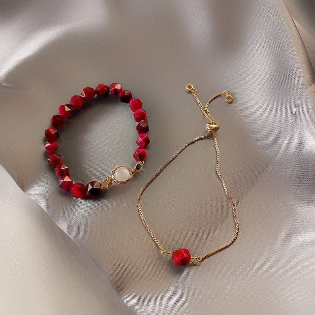 Pulseiras com Pedras Naturais - 2 unidades