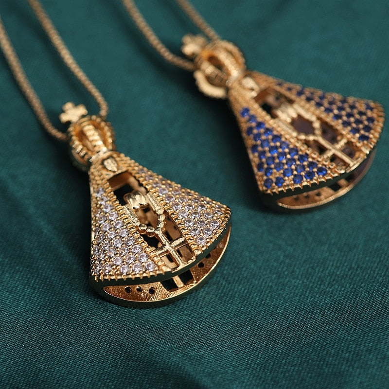 Colar de Nossa Senhora em Cristal de Zircônia