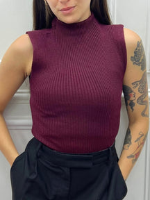 Regata Básica de Tricot Canelado