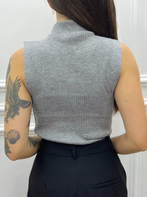 Regata Básica de Tricot Canelado