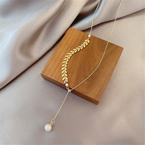 Conjunto Folheado a Ouro 18K com Pérola