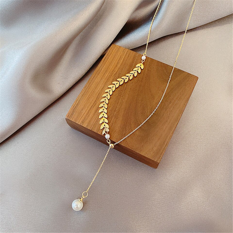 Conjunto Folheado a Ouro 18K com Pérola