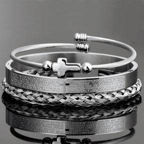 bracelete-crucifixo-pulseira-3-pcs