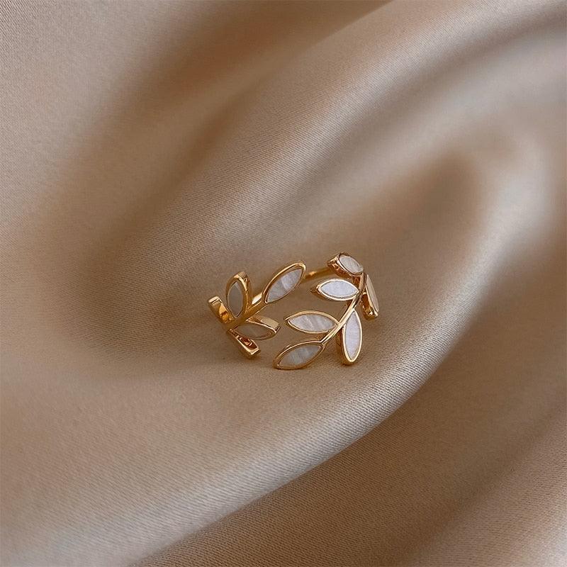 Anel Fiore Banhado 18K
