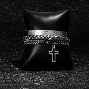 bracelete-crucifixo-pulseira-3-pcs
