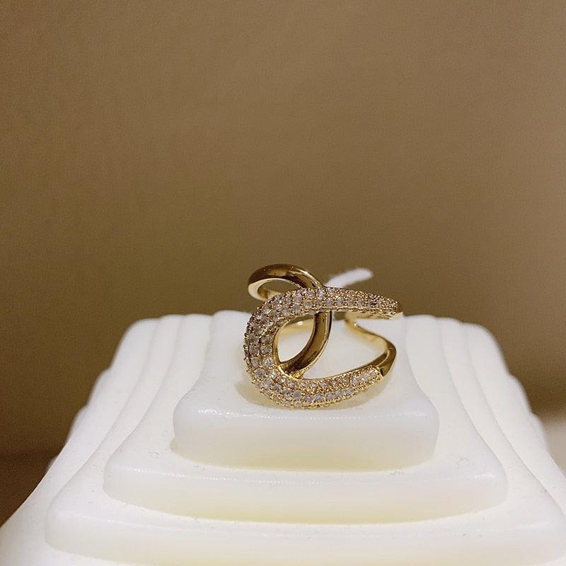 Anel Cristal de Saturno 18k