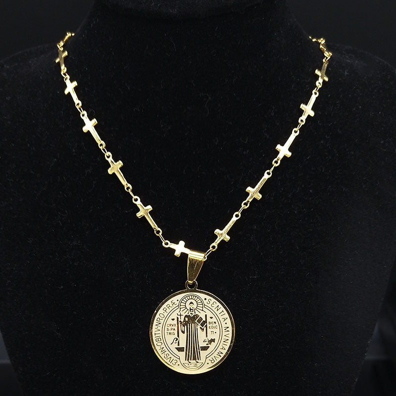 Medalha São Bento Corrente de Cruz