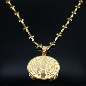 Medalha São Bento Corrente de Cruz