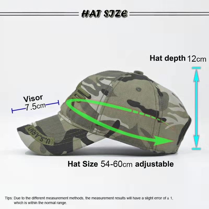 Boné Militar Camuflado USA