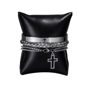 bracelete-crucifixo-pulseira-3-pcs