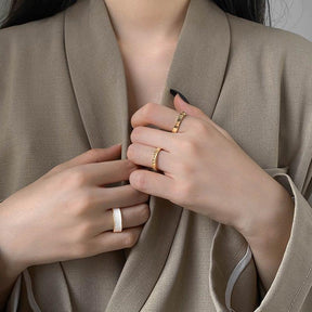 Conjunto de 3 Anéis Vênus
