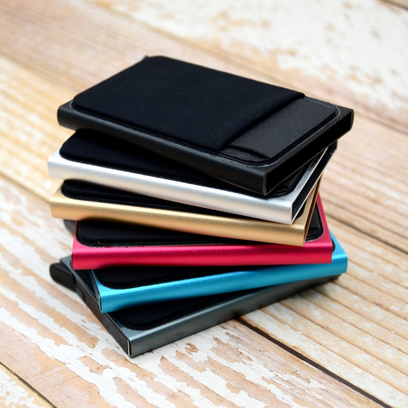 Carteira de Alumínio Slim Card Anti Furto RFID