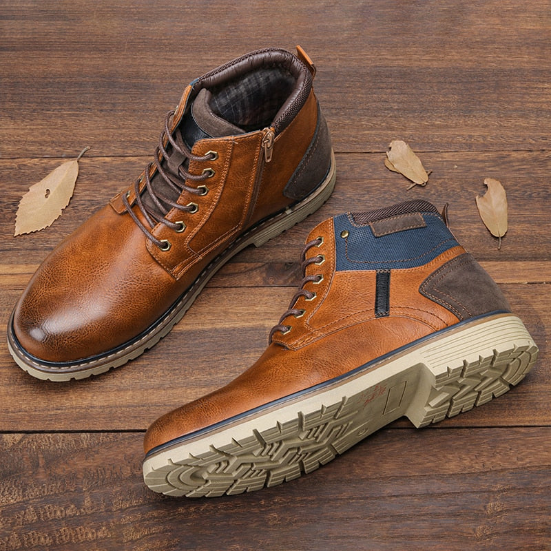 Bota Masculina De Couro Somme