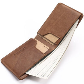 Carteira Masculina de Couro Gubintu Anti Furto RFID