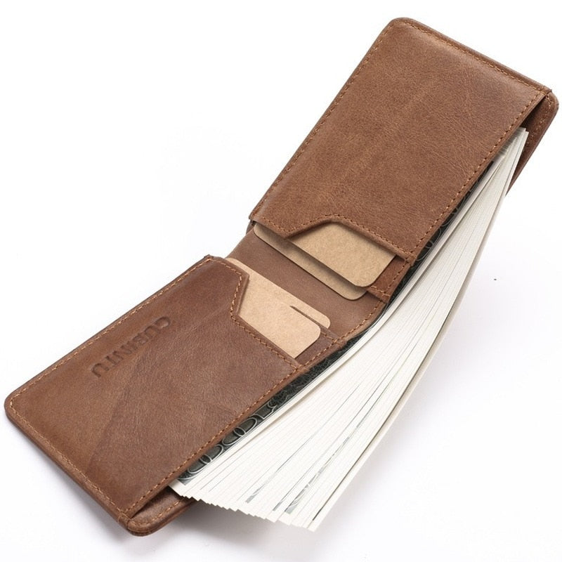 Carteira Masculina de Couro Gubintu Anti Furto RFID