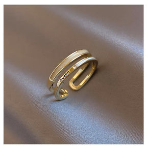 Anel Queen Banhado 18K