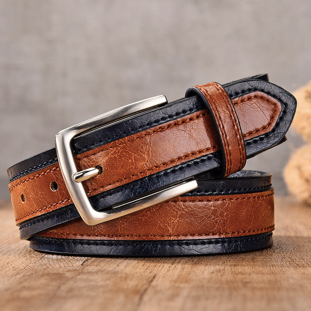 Cinto de Couro Masculino Classic Vintage