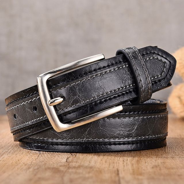 Cinto de Couro Masculino Classic Vintage