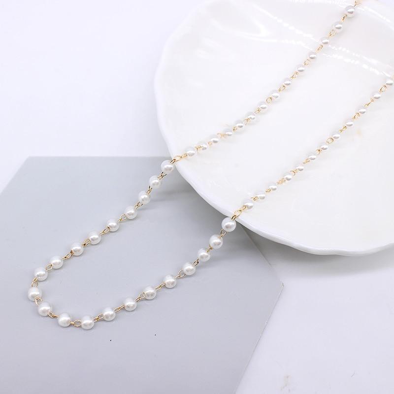 Colar Pequenas Pérolas e Ouro 18K