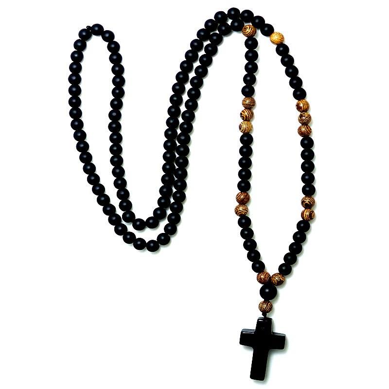 Crucifixo de Pedra Vulcânica - Cross Stone