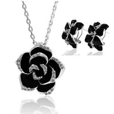 conjunto-colar-brincos-rosa-negra