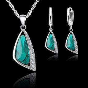 conjunto-de-prata-esterlina925-brincos-colar-zirconia-geometrico