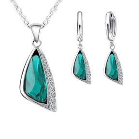 conjunto-de-prata-esterlina925-brincos-colar-zirconia-geometrico