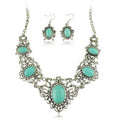conjunto-joias-colar-brincos-turquesa-tibetana