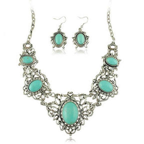 conjunto-joias-colar-brincos-turquesa-tibetana