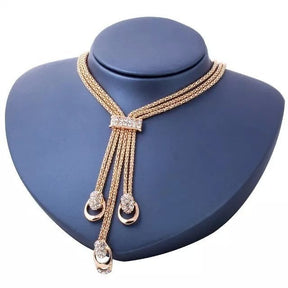Conjunto Completo Joias de Cristais - 4 Peças