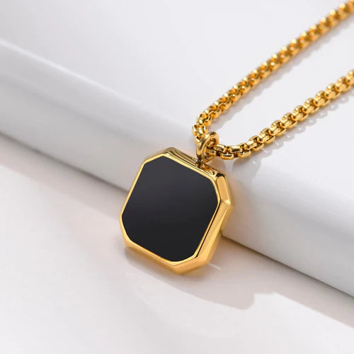 Colar Quadri Prata e Ouro