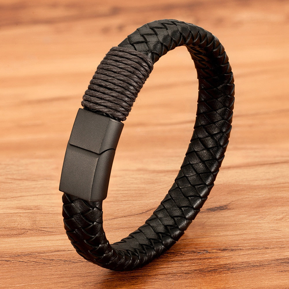 Pulseira de Couro Artesão